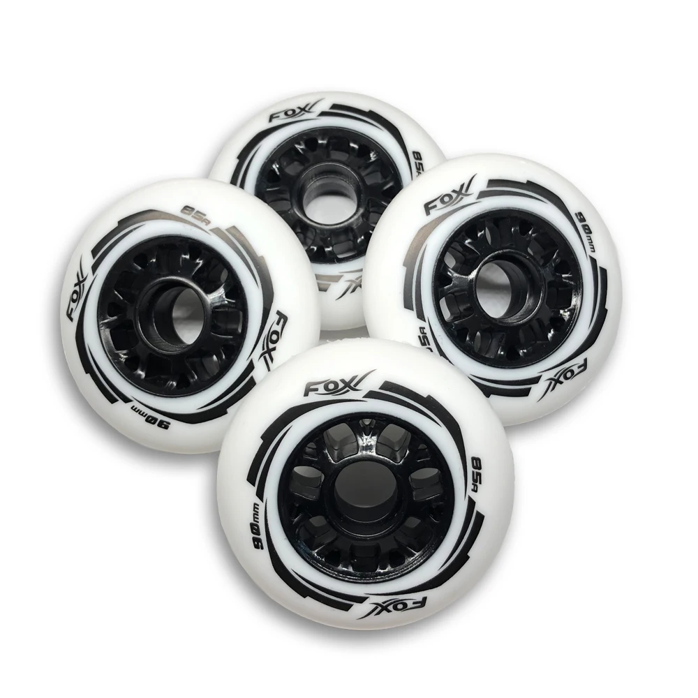 4 Piece Quality 85A speed inline skates Wheels 90mm High Rebound PU