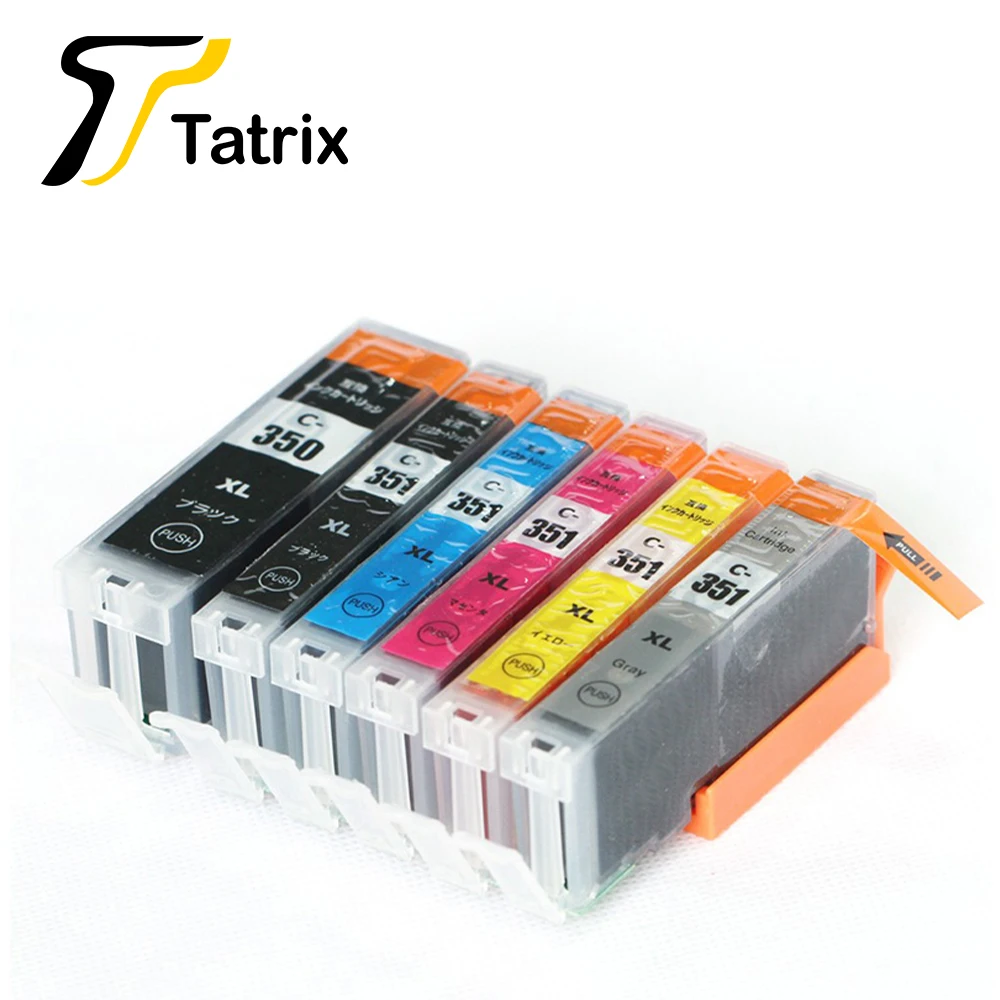 Совместимый чернильный картридж Tatrix PGI350 PGI351 BCI350 BCI351 для принтера Canon MG5430 MG5530 IP8730