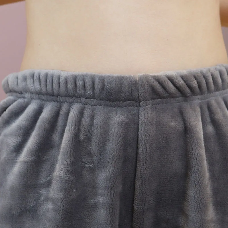 dark pants Теплые зимние пижамы для женщин, 2 предмета, Повседневная Свободная пижама с длинными рукавами и штаны, фланелевые пижамы, комплект домашней одежды - Цвет: dark pants