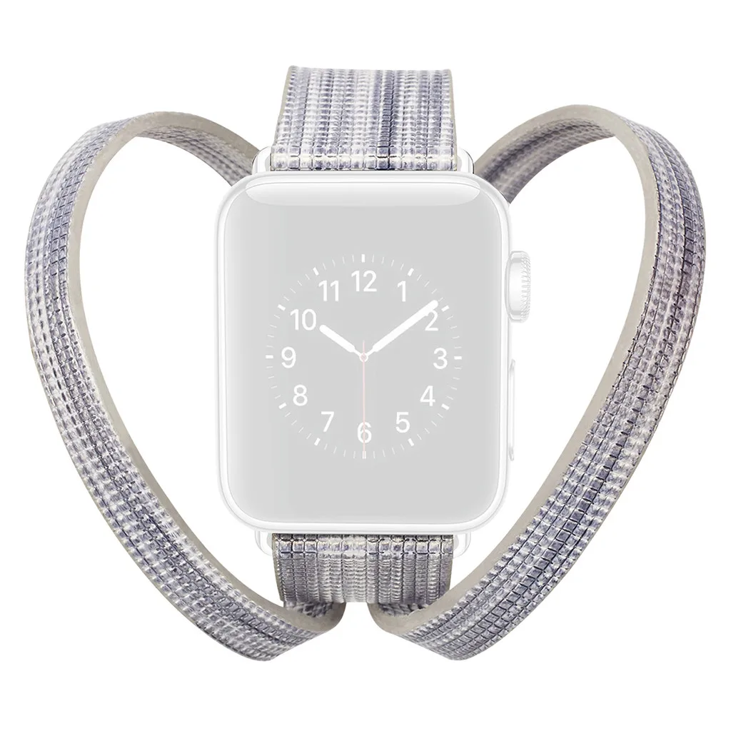 Падение для наручных часов Apple Watch серии 1/2/3/4/38 40 мм роскошный кожаный флэш браслет часы Straphigh качество