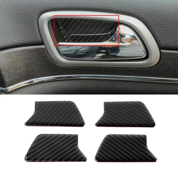 

Inner Door Bowl Decoration Stickers for Jeep Grand Cherokee 2011-2020 Car Interior Accessories Real Carbon Fiber Car Styling