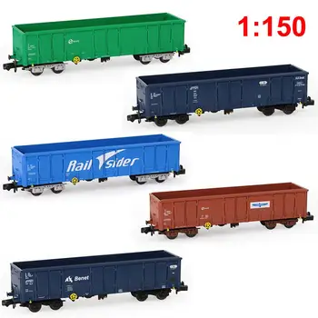 2pcs N Scale 1:160 40ft High-side Gondola Car Open Railway Wagons Model Train Container Carriage Freight Car C15013