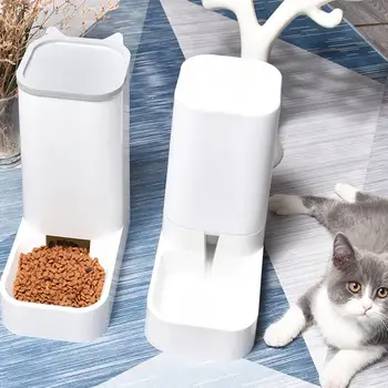 

Fast Ship Pet Automatic Feeder Dog Cat Puppy Food Drinker Water Feeder Dish Bowl Auto Feeder Dispenser Self-Dispensing Feeder