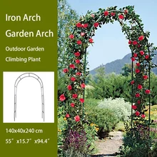 Arco do casamento de ferro decorativo jardim pano de fundo pérgola suporte flor quadro para casamento aniversário festa de casamento decoração arco diy