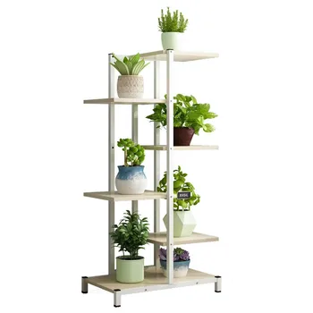

Green Flower Stand Home Balcony Rack Living Room Wrought Iron Flower Pot Rack Fleshy Flower Shelf Multi-layer Indoor Special Off