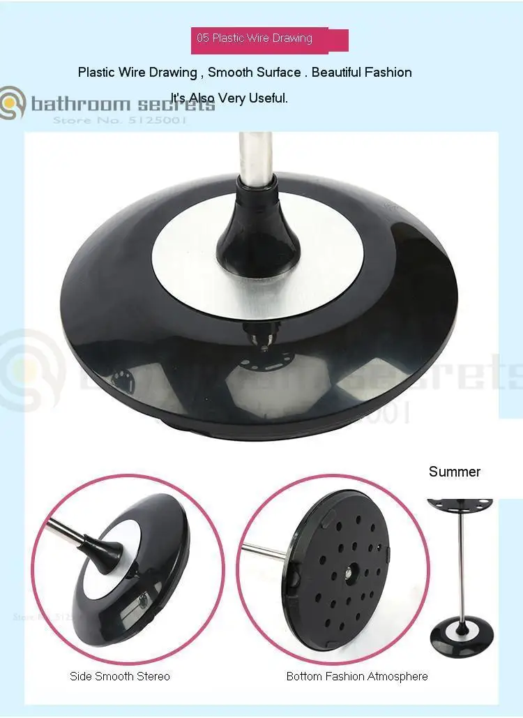 Hair-dressing Cylinder Frame Ground Blower Frame Stainless Steel Hanging Blower Bracket Hair Gallery Toilet Cylinder Base