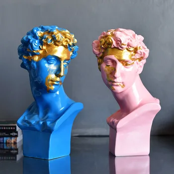 

CREATIVE GOLD INK SPLASH APOLLO ART SCULPTURE GIULIANO DE' MEDICI STATUE CRAFTS HOME DECORATION ORN CHARACTER FIGURINE R4221
