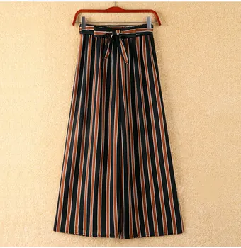 

Wide Leg Striped Pants Women Fashion New Clothing High Waist Loose Trousers Summer Spring Autumn Female Elegant Pantalones