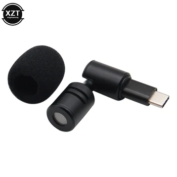 Mini microfono portatile 3,5 mm stereo tipo C flessibile pieghevole microfono wireless per fotocamere telefoniche computer portatile registrazione PC