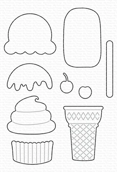 

2020 new Metal Cutting Dies ice cream for Scrapbooking Steel Craft Die Cut Embossing Paper Card Album