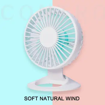 

Portable Electric Fans 3 Colors Mini Desk Fans / USB / Ultra-low 3-Speed 10 Four / / Rechargeable Blades / Hours Noise X1M6