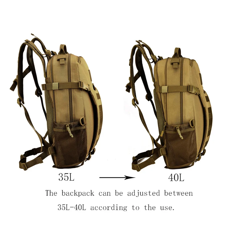 Протектор Плюс 35L 40L военный рюкзак, тактический Пеший Туризм сумка, MOLLE армейская спортивная сумка, Фитнес регулировки Рюкзак, Сумка для кемпинга