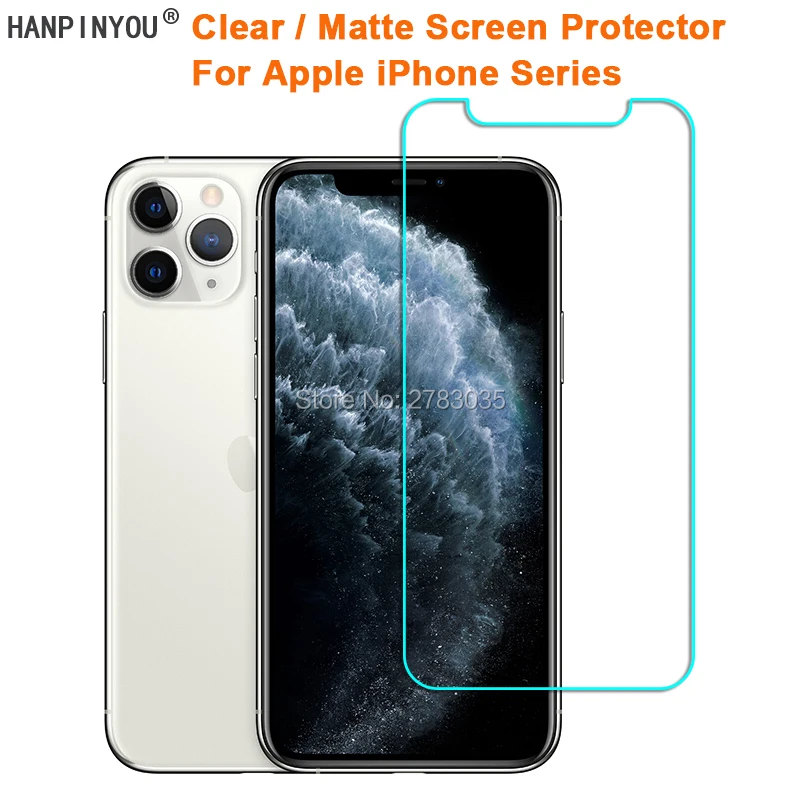 

HD Clear / Anti-Glare Matte Screen Protector For Apple iPhone 11 Pro XS Max XR X 8 7 6 6S Plus Protective Film Guard (Not Glass)