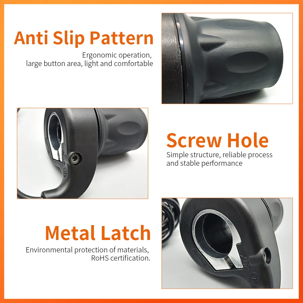 Wuxing 20x meia torção acelerador bicicleta elétrica alça direita