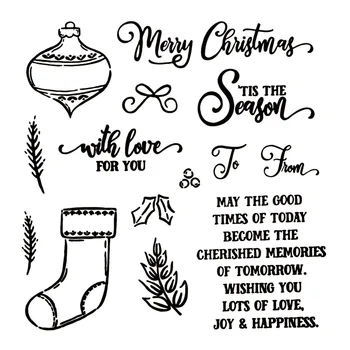 

New 2020 Metal Cutting Dies and Scrapbooking For Paper Making Merry Christmas Stencil Embossing Card With Clear Craft Stamps Set