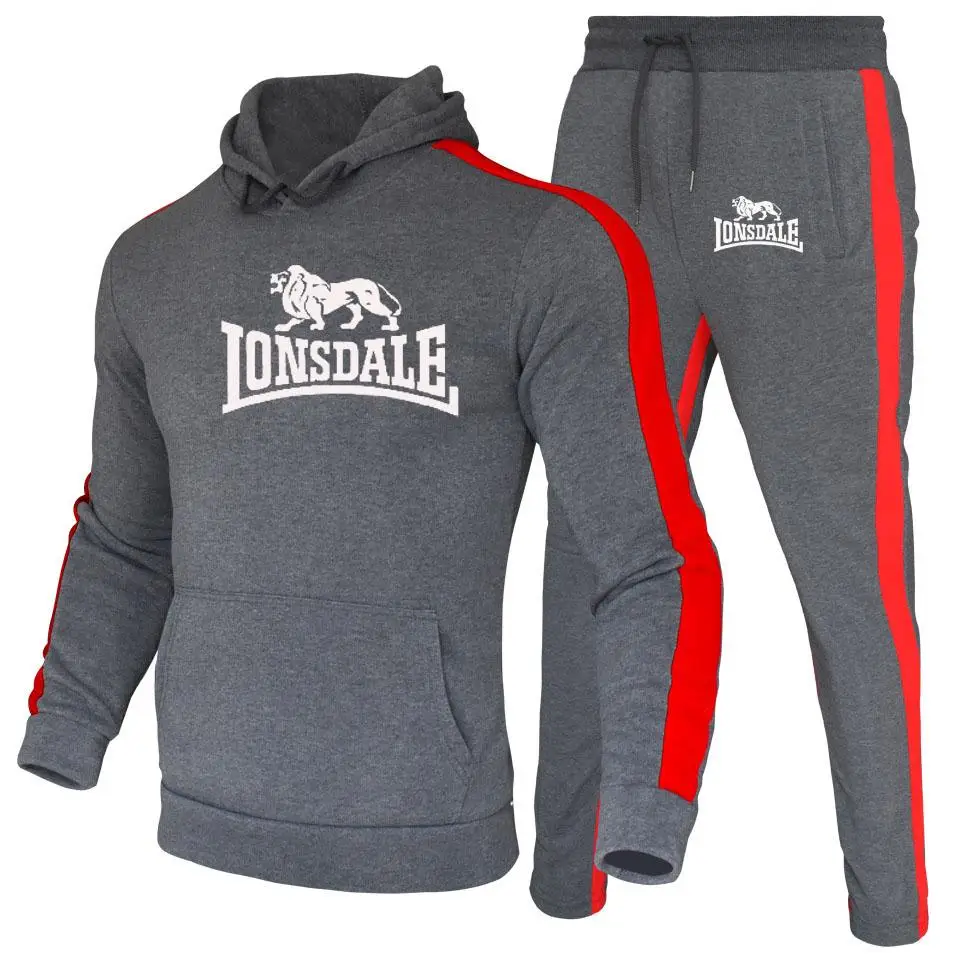 LONSDALE Men Hoodies Set Fashion 2020 Autumn Brand Casual Tracksuit Mens Set Sports Two Piece Patchwork Hoodie Pant Male Suit LONSDALE Men Hoodies Set Fashion 2020 Autumn Brand Casual Tracksuit Mens Set Sports Two Piece Patchwork Hoodie Pant Male Suit