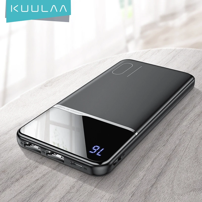 Batería Externa KUULAA de 10000 mah para Xiaomi Redmi 8 7 iphone 11 X XR, batería externa de 10000 mah