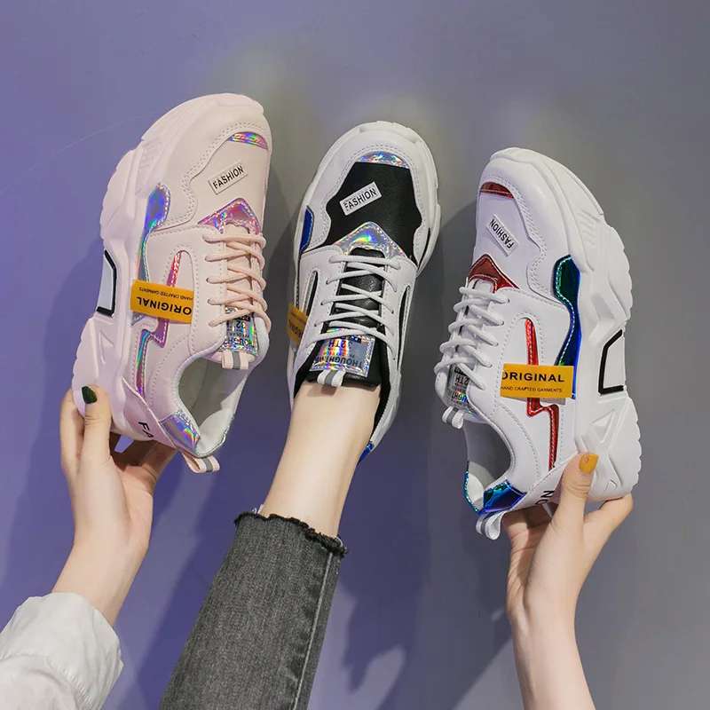 

Women's Heels Womens Sneakers shoes Woman Shoes Luxury Tennis Female Platform Woman's Colorful Fashion Summer Trainers Thick