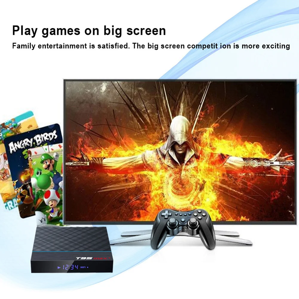 T95 MAX PLUS T95Z Plus Smart TV box 16/32/64GB Android 7.1/9.0 4K TV BOX 2.4G/5GHz WiFi BT4.0 Set Top Box T95 media player