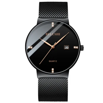 

BELUSHI new watch men's simple trend waterproof quartz watch diamond leisure business network red literary fan watch