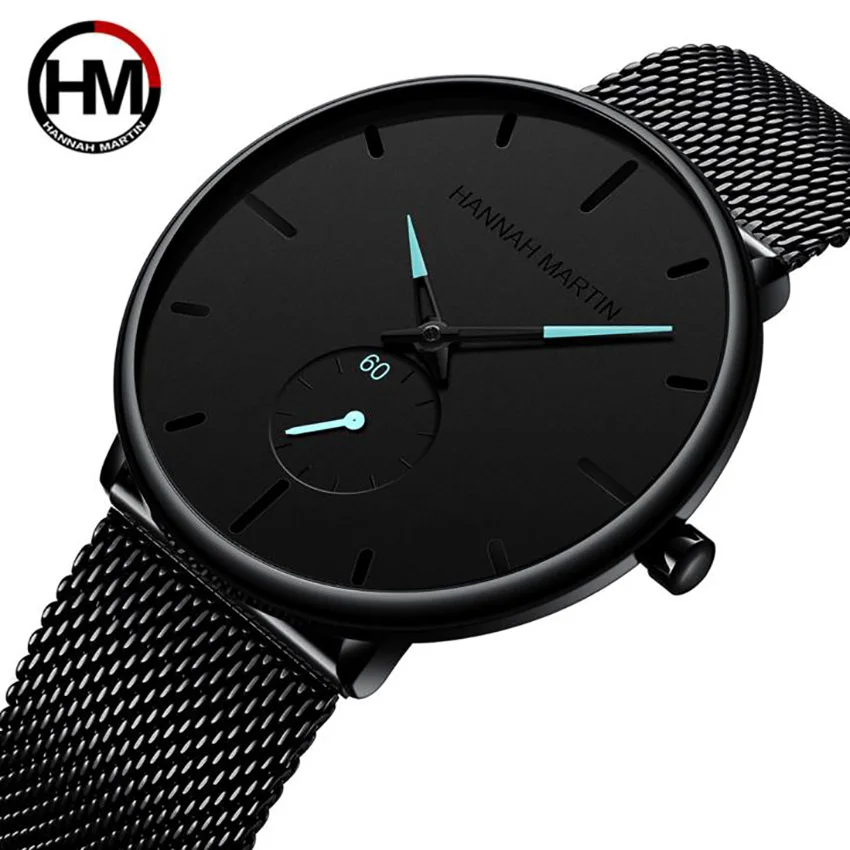

2019 New Simple Design Waterproof Stainless Steel Mesh Small Dial Men Watches Top Brand luxury Quartz relogio masculino feminino