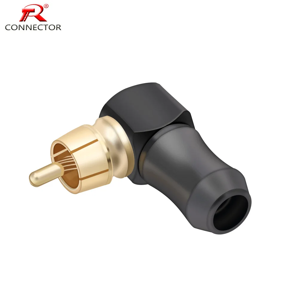 1PC-RCA-Connector-RCA-Right-Angle-HIFI-Terminals-High-Quality-Gold ...