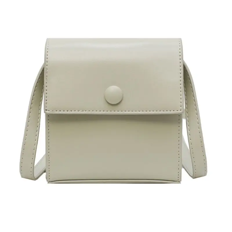 

Women Small Square Shoulder Messenger Bags PU Leather Casual Simple Style Joker Delicate Hardware Elegance Ladies Crossbody Pack