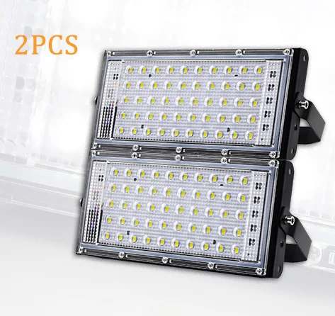 2pcs DINGDIAN Светодиодный прожектор AC110V 30 Вт/50 Вт Открытый водонепроницаемый IP65 Точечный светильник Xtra яркий садовый прожектор светильник светодиодный садовый светильник - Испускаемый цвет: 2pcs
