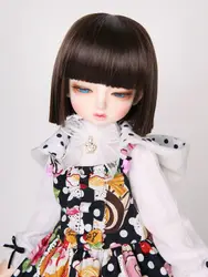 1/3 1/4 1/6 Bjd парик короткий черный прямой Bjd парик SD для BJD кукольный парик аксессуары для куклы