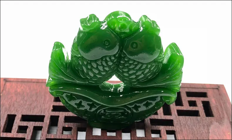 Монгольский материал рыбы подвеска в виде вазы женский бутик лет рыба нефрит кулон Би Цвет безопасная ваза