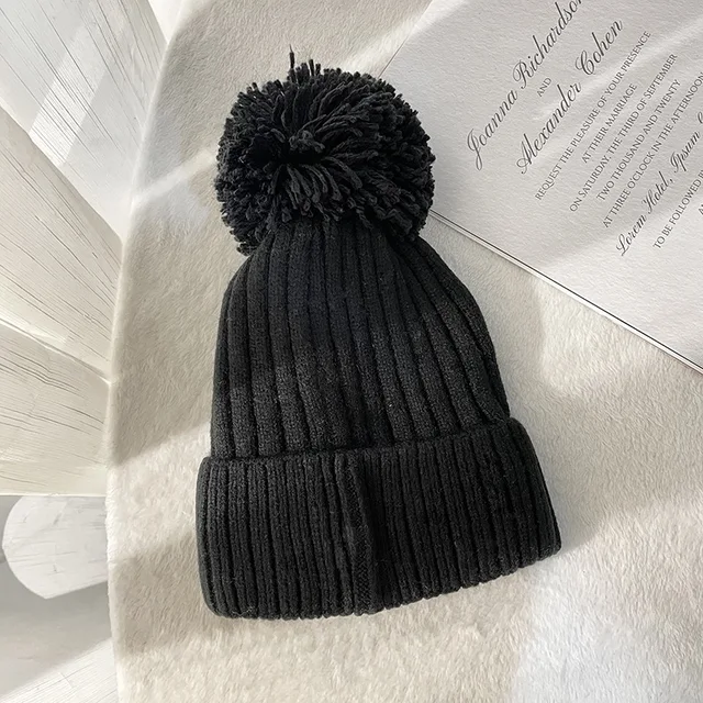 Winter Women Faux Fur Pom Pom Hat Cute 
