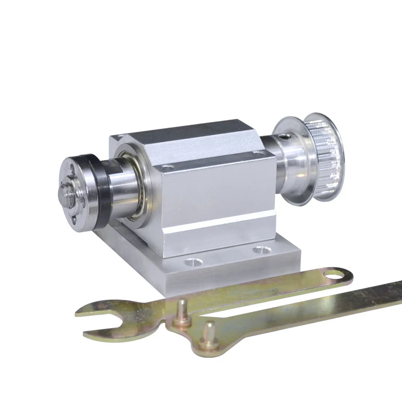 Unpowered cutting table saw spindle, M10 thread, 16 and 20mm saw blades with inner hole can be installed