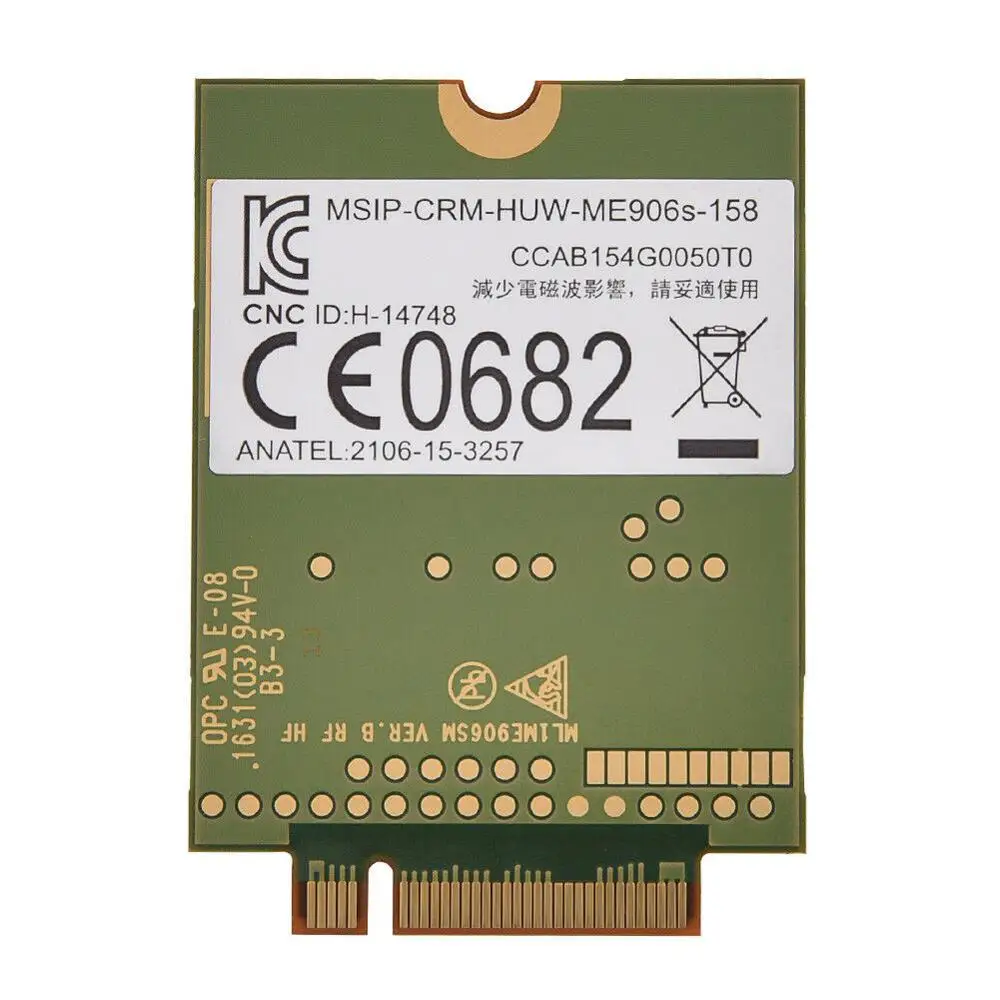  Huawei ME906S Mobile Broadband Card for HP 820 840 850 G4 LT4132 LTE HSPA+ 4G Module ME906S-158