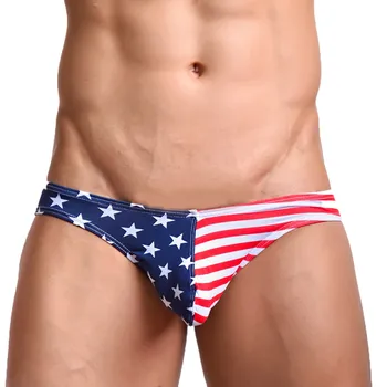 

Sexy Mens Briefs Underwear American Flag Stars Stripes Briefs Underpants Gay Underwear Short cueca masculina ropa interior 2020