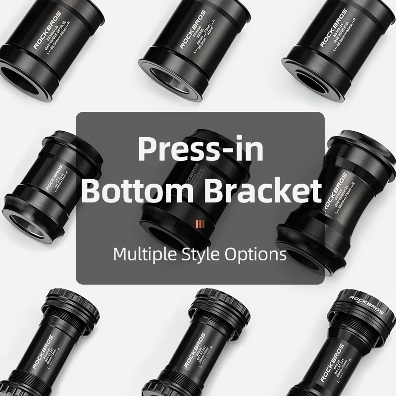 ROCKBROS Press-in Bicycle Bottom Bracket Thread Lock Ceramic Bottom Bracket BB86/90 Washer Five-way 68-73/86.5-92 Bike Parts