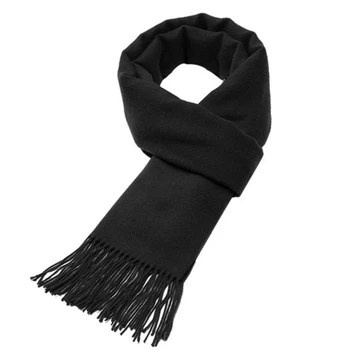 

GAOKE Winter Men's Women's Scarves Luxury Brand Scarf Unisex Female Male Wool Sky Cashmere Scarf Pashmina Tassels Wrap Shawl