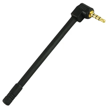 

FM Radio Connector Antenna Plastic Mobile Signal Strengthen Outdoor Booster Easy Install 3.5mm External Black Portable Universal