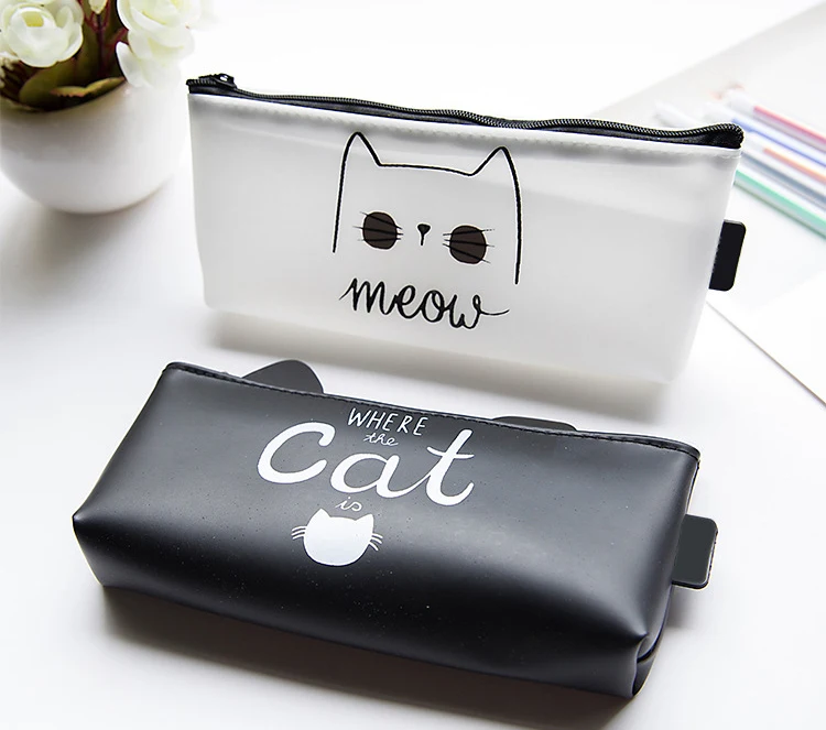 Kawaii Cat Карандаш Чехол силикагель школьные карандаш пенал Чехол Карандаш сумка, школьные принадлежности канцелярские принадлежности подарок инструменты