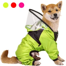 

NEW2022 Pet Dog Raincoat The Dog Face Pet Clothes Jumpsuit Waterproof Dog Jacket Dogs Water Resistant Clothes for Dogs Pet Coat