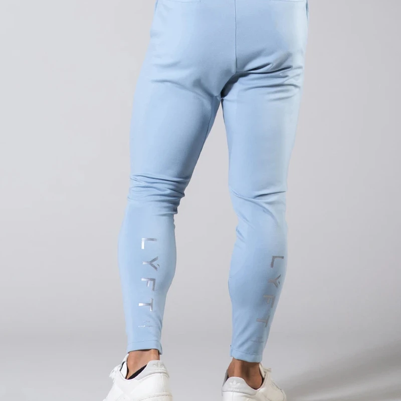 Cotton Casual Skinny Pants Men Joggers Sweatpants Black Autumn Trousers Male Trackpants Gym Fitness Workout Bodybuilding Bottoms