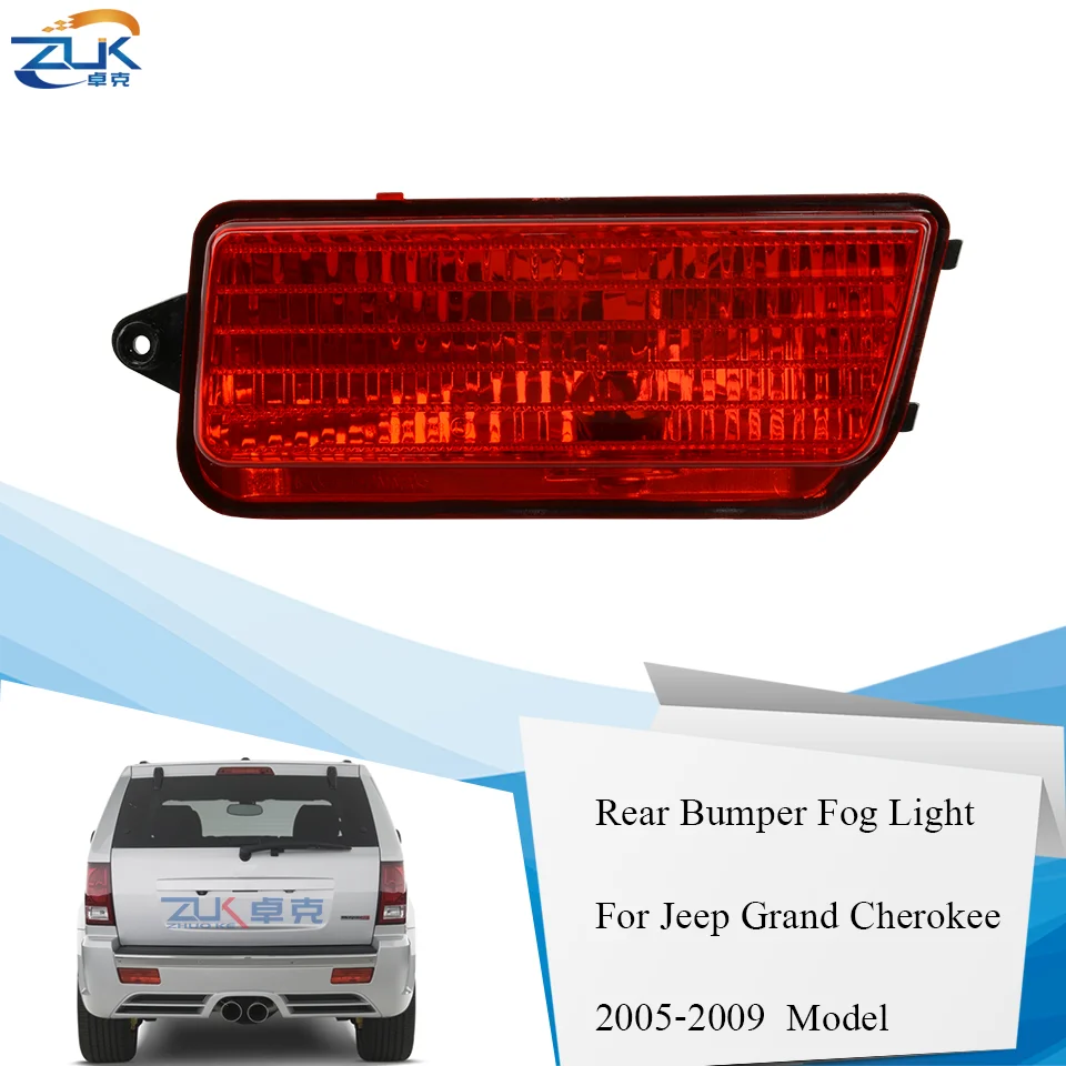 ZUK Rear Bumper Fog Light Lamp Reflector For Jeep Grand Cherokee 2005 2006 2007 2008 2009 Foglight Anti-Fog | Автомобили и