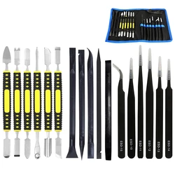 Kit de herramientas de desmontaje de apertura múltiple, juego de herramientas de reparación electrónica para teléfonos inteligentes, iPad, ordenador portátil, tableta, 17 piezas