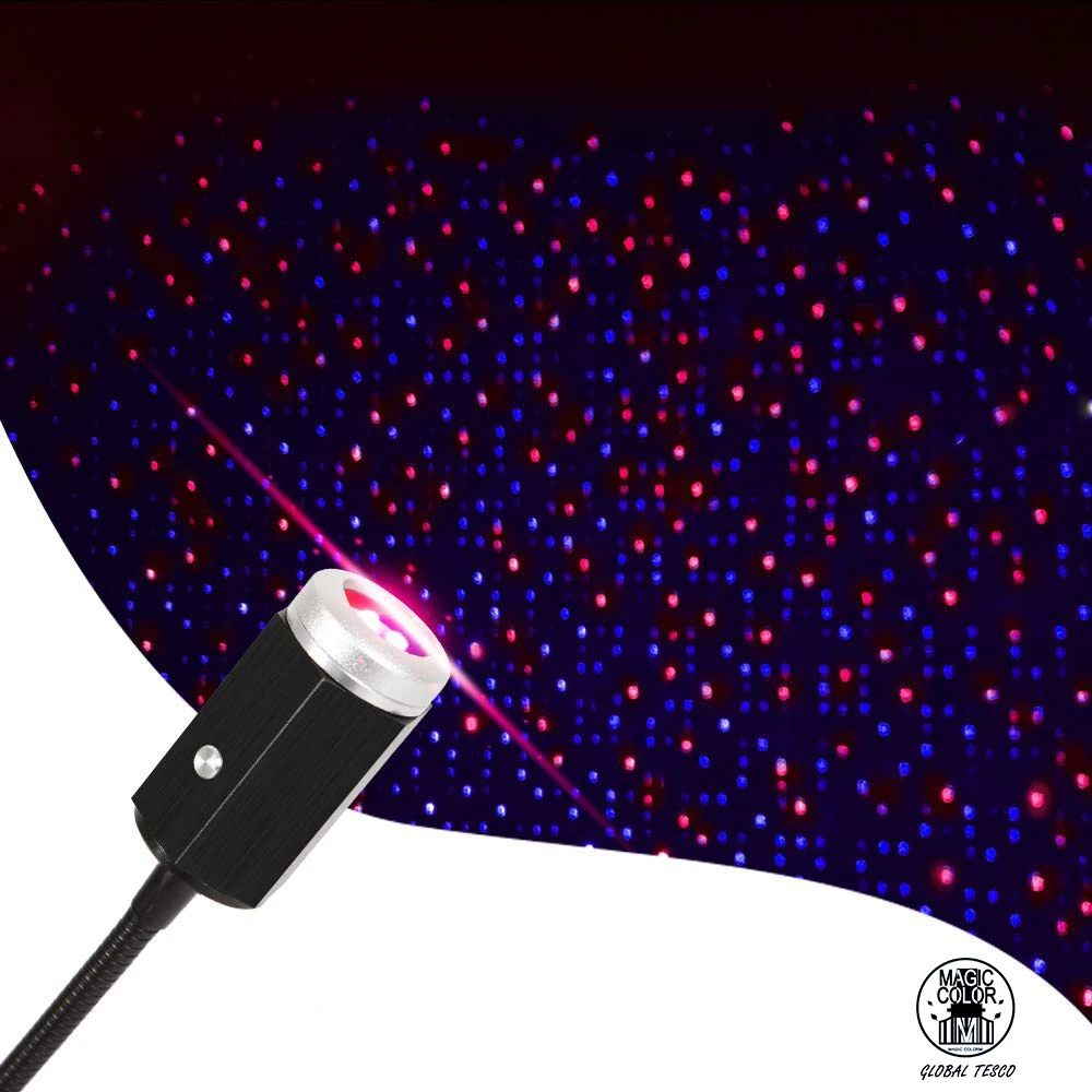 

M&C USB Night Light Star Projector Sky Decoration Ceiling Interio Auto Roof LED Light, Portable Romantic Light For Bedroom,Party