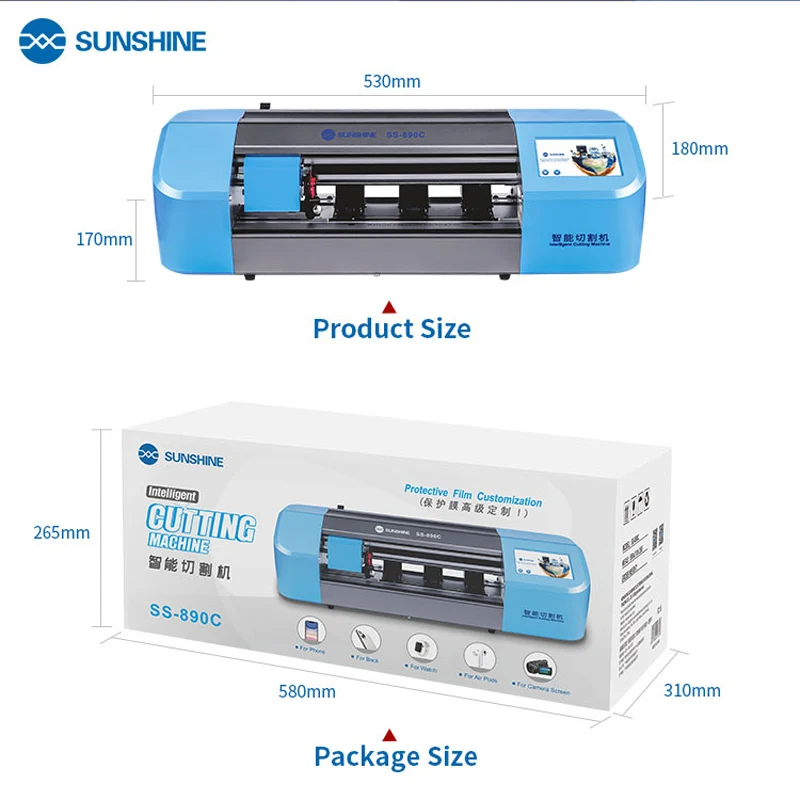 ROCK 3 in 1 Foldable Wireless Charger 10W Fast ?SS-890C Sunshine Auto Film cutting machine mobile phone tablet front glass back cover protect film cut tool protective tape