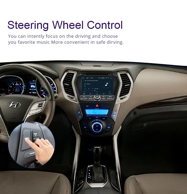 Discount TOPBSNA Android 9.0 Car DVD player For Hyundai IX45/Santa fe 2013 2014 WIFI Multimedia GPS Stereo 2 Din Car Radio automotive RDS 10