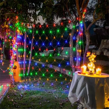 

2m*2m 144 LED Net Fairy Lights Christmas Xmas Party Wedding Decoration EU/US Plug 110-220V
