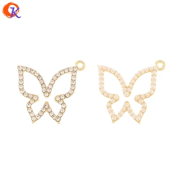 

Cordial Design 50Pcs 20*22MM Jewelry Accessories/Pendant/Imitation Pearl/Rhinestone Charms/DIY Making/Hand Made/Earring Findings
