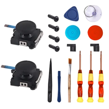 

Bevigac 18PCS Replacement Repair Tools Kit for Nintendo Switch Nintend Joy-con Left Right Analog Controllers