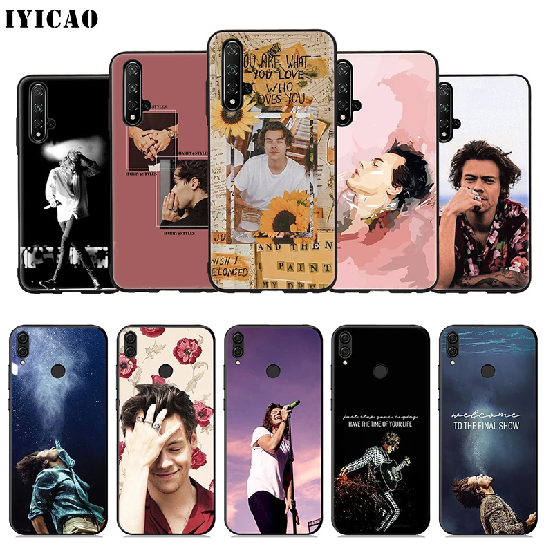 IYICAO Harry Styles 1D Soft Case for Huawei Honor 20 10 9X 9 8X 8C 8 7X 7A 6A Lite Pro View Note Phone Cover |