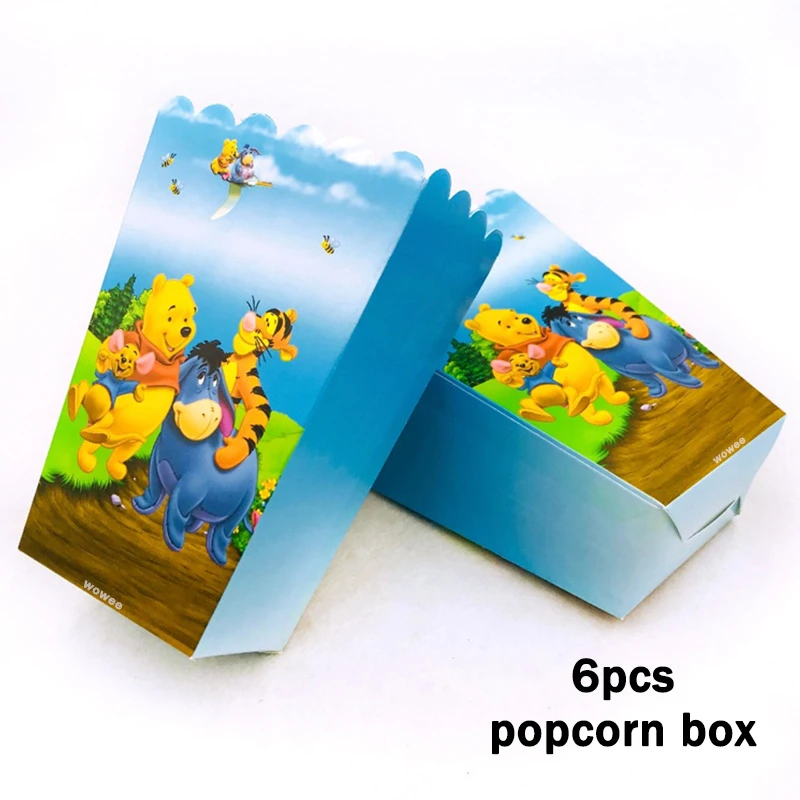 6Popcorn Box 2,5 метровый плакат с медвежонком Винни, праздничные принадлежности для дня рождения, праздничные украшения, вечерние украшения - Цвет: 6Popcorn Box